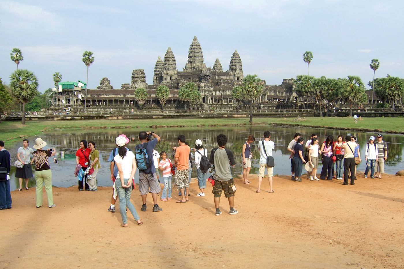 Angkor Wat with tourists